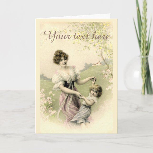 Carte Fallen Victorian Spring Time Dance (Devant)