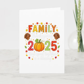 Carte Famille Action de grâce 2025 Équipe de Thanksgivin