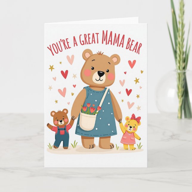 Carte Famille Animale Heureuse (Devant)