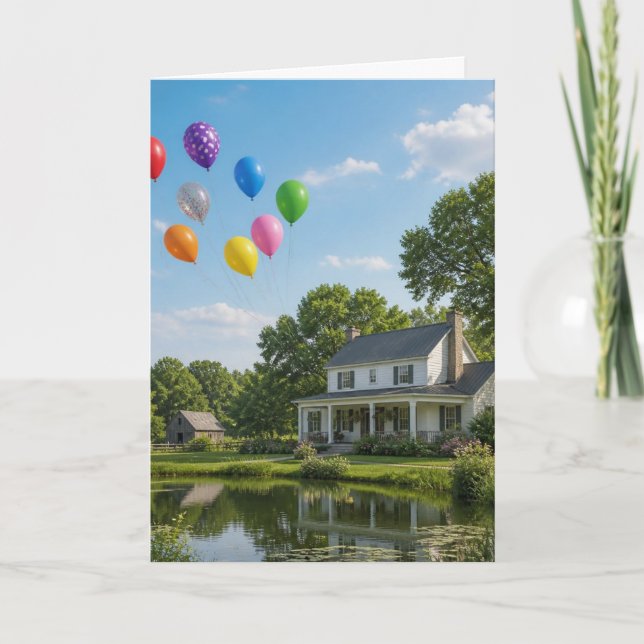Carte Famille de ballons (Devant)