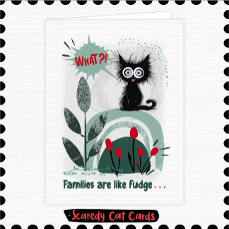 Carte Famille de Chat Peureux