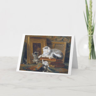 Carte Famille de chats, Henriette Ronner-Knip