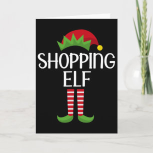 Carte Famille de lutins de shopping tenue de groupe asso