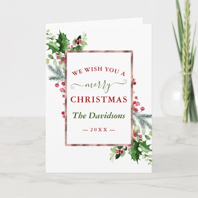 Carte Famille De Photo Nous Vous Souhaitons Une Merveill (Devant)