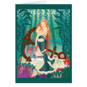 Carte Famille de sirènes (roulettes)