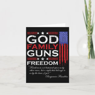 Carte Famille Dieu Armes Et Liberté Christian Mega 2020