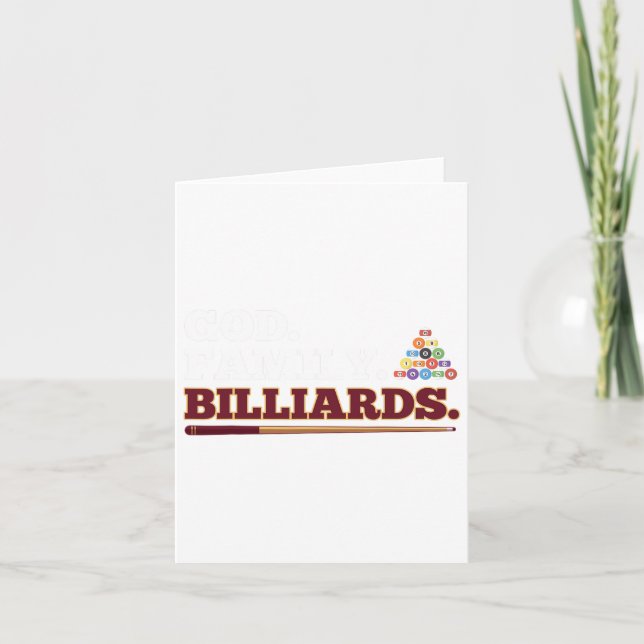Carte Famille Dieu Et Billard Billard Billard Billard Bi (Devant)