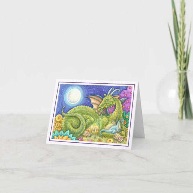 CARTE FAMILLE DRAGON NEXT GENERATION WHIMSY IMAGINAIRE B (Devant)