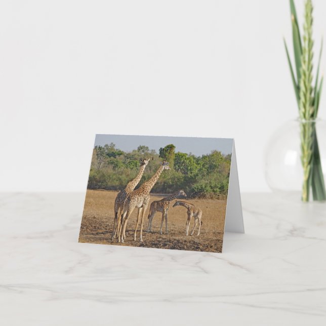 Carte Famille Giraffe (Devant)