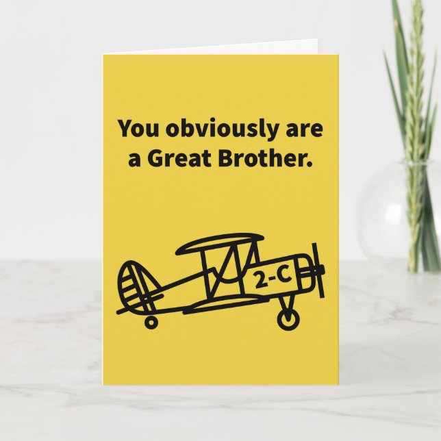 Carte Famille Great Brother Plane 2-C (Devant)