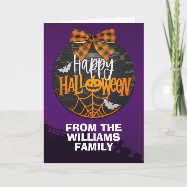 Carte famille Halloween (Devant)