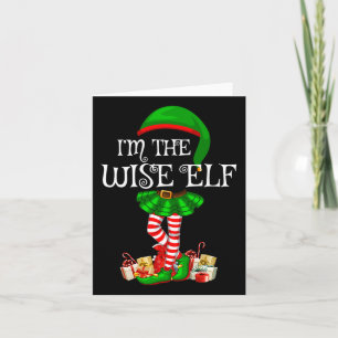 Carte Famille Matching Femmes Filles The Wise Elf Christ