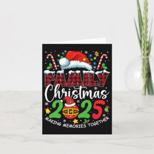 Carte Famille Noël 2025 Equipe Correspondante Père Noël