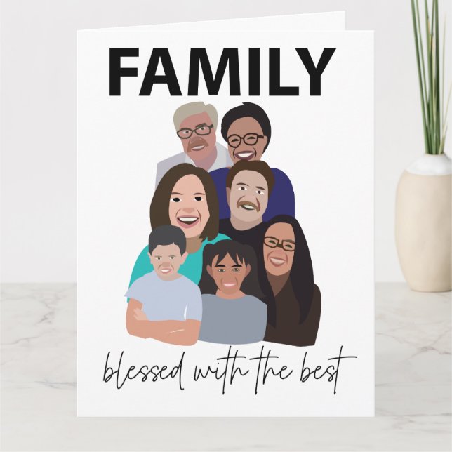 Carte Famille Réunion Cool Famille Réunion Salutation (Devant)