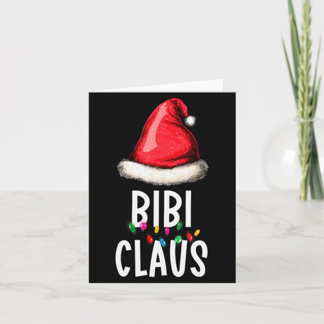 Carte Family Bibi Claus Christmas Santa's Pajama Matchin (Devant)