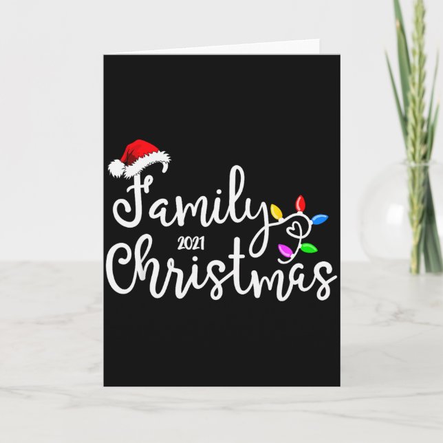 Carte Family Christmas 2021  (Devant)
