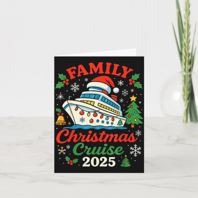 Carte Family Christmas Cruise 2025 Matching Family Winte (Devant)