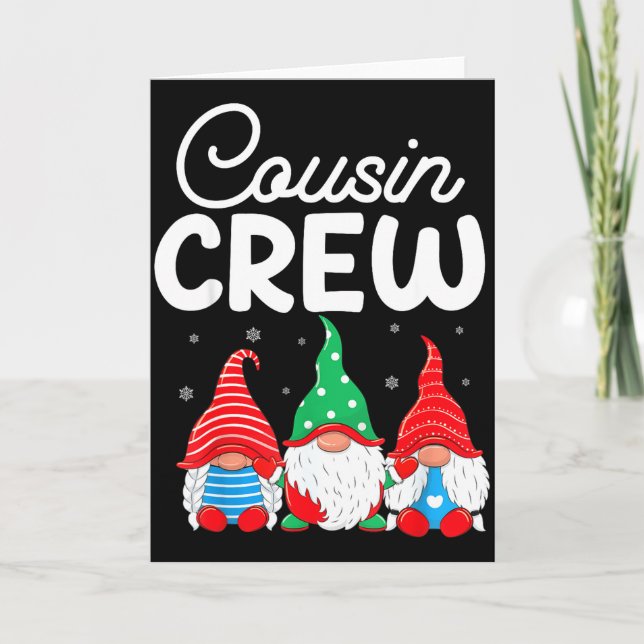 Carte Family Matching Christmas Cousin Crew Cute Christm (Devant)