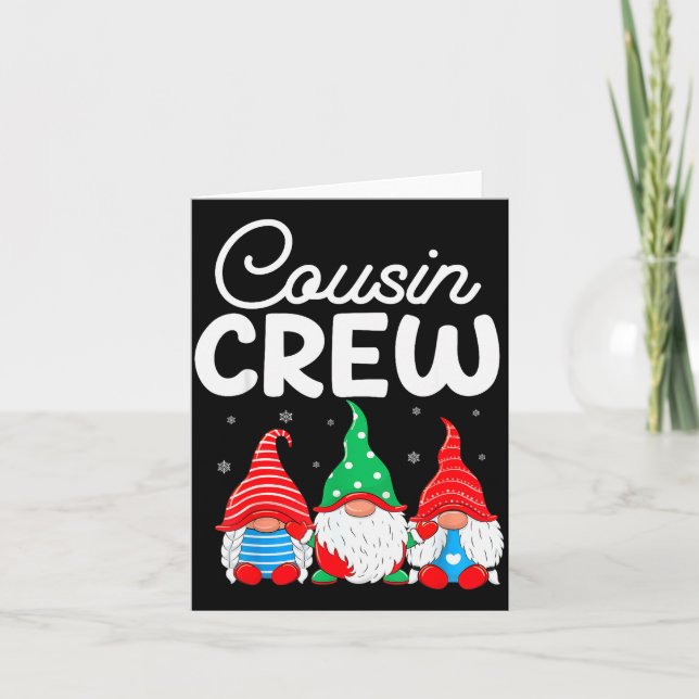 Carte Family Matching Christmas Cousin Crew Cute Christm (Devant)