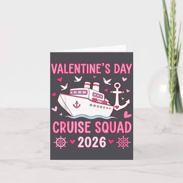 Carte Family Matching Valentines Day Family Cruise Squad (Devant)
