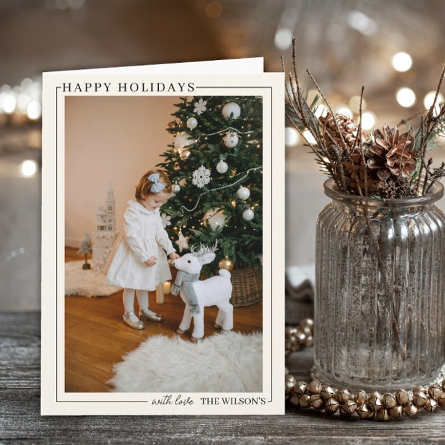Carte Family Photo Holiday Card Custom Christmas  (Créateur téléchargé)