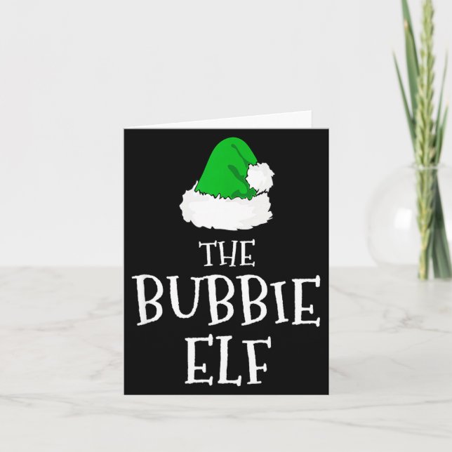 Carte Family The Bubbie Elf Christmas Matching Pajama Fu (Devant)