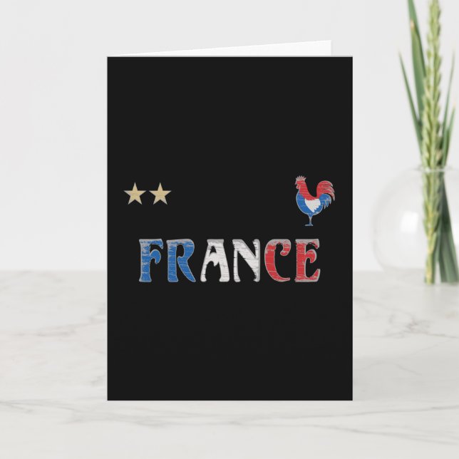 Carte Fan de football France Chemise Française (Devant)