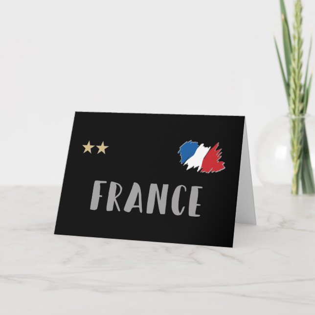 Carte Fan de football France Chemise Française (Devant)