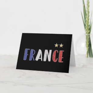 Carte Fan de football France Chemise Française