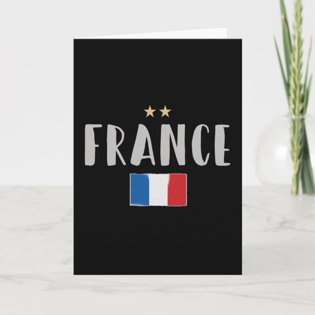 Carte Fan de football France Chemise Française (Devant)