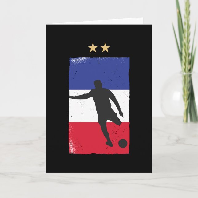 Carte Fan de football France Chemise Française (Devant)