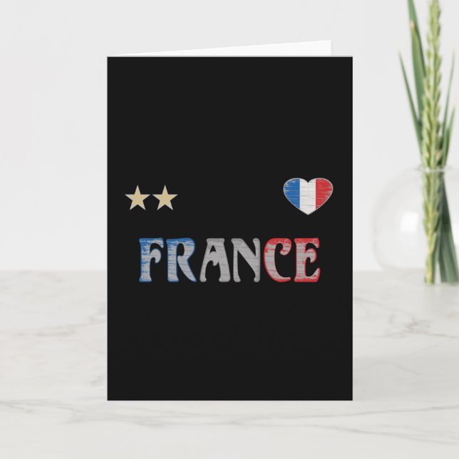 Carte Fan de football France Chemise Française (Devant)