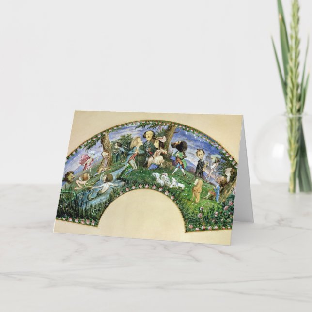 Carte Fan dépeignant George Sand et ses amis (Devant)
