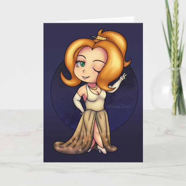 Carte Fancy Chibi Girl (Devant)