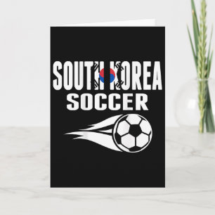 Carte Fans de football sud-coréens fiers maillot soutien