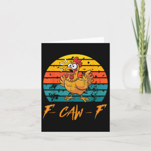 Carte Fantaisie F-caw-f Chemises de poulet, Sunset Vinta