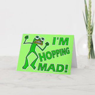 Carte Fantaisie Hopping Mad Frog Pun