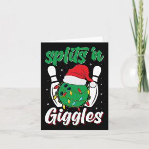 Carte Fantaisie sur gigles Bowling Joueur Noël Bo