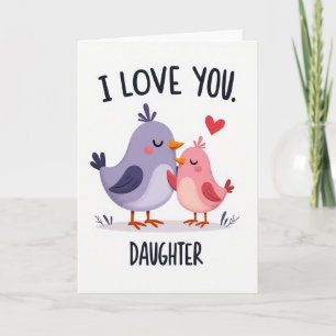 Carte Fantaisiste 'Je T'Aime Fille'