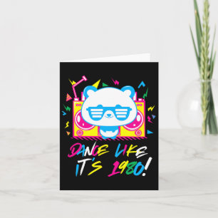 Carte Fantastique Chemise Panda Pour Garçons 80s Boombox