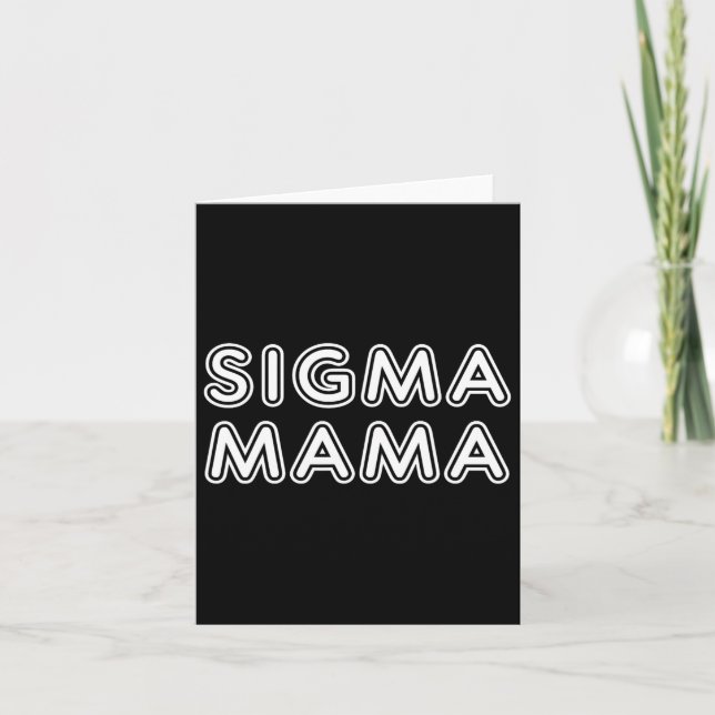 Carte Fantastique Fête des mères Sigma Mama (Devant)