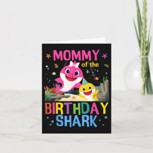Carte Fantastique Momie De L'Anniversaire Famille Requin