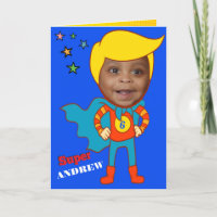 Fantastique Superhero Comédie Birthday Kid Card