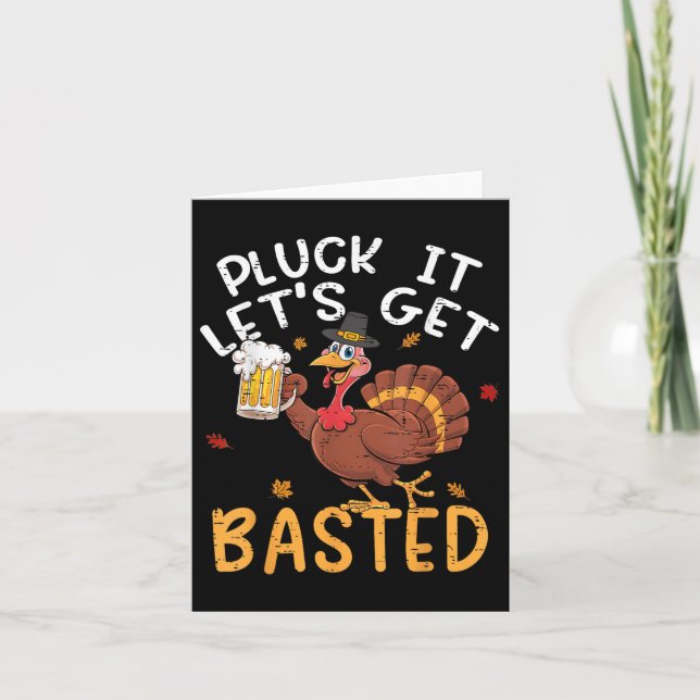 Carte Fantastique Thanksgiving Shirts Men Pluck It Lets  (Devant)