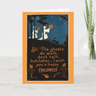 Carte fantomatique de Halloween