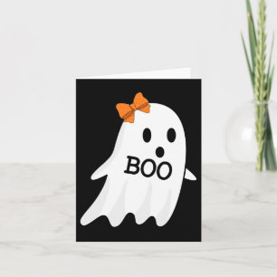 Carte Fantôme Avec Bow Boo Costume Halloween Pour Filles