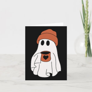 Carte Fantôme Boire Café Drôle Costume Halloween Coff