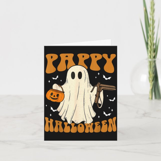 Carte Fantôme de Halloween papy avec spéculum ob soins i (Devant)