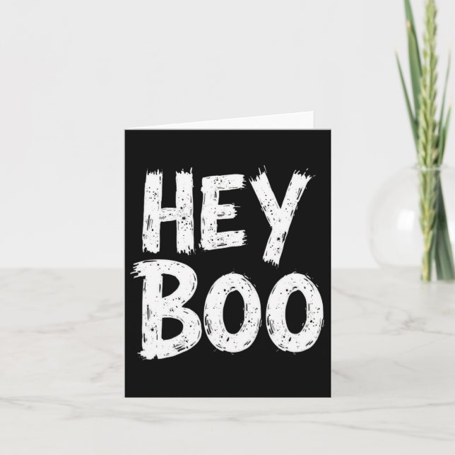Carte Fantôme drôle d'Halloween Boo  (Devant)