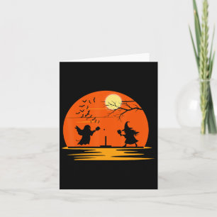 Carte Fantôme Et Sorcière Jouer Pickleball Halloween Cos